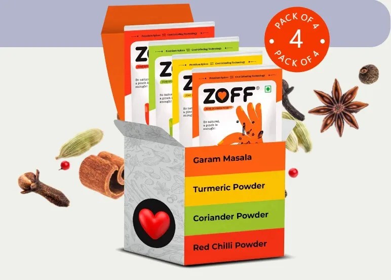 Zoff Buy Zoff Spices kit (Pack of 4) worth Rs.270 at Rs.99 only