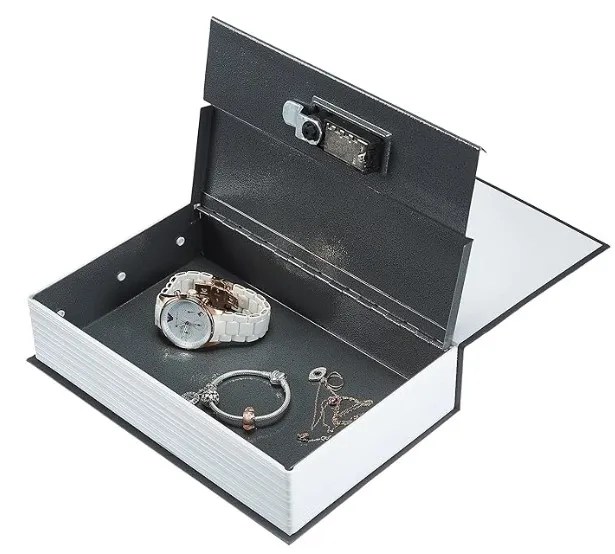 Amazon Buy Amazon Basics Book Safe with Combination Lock, Black at Rs.484