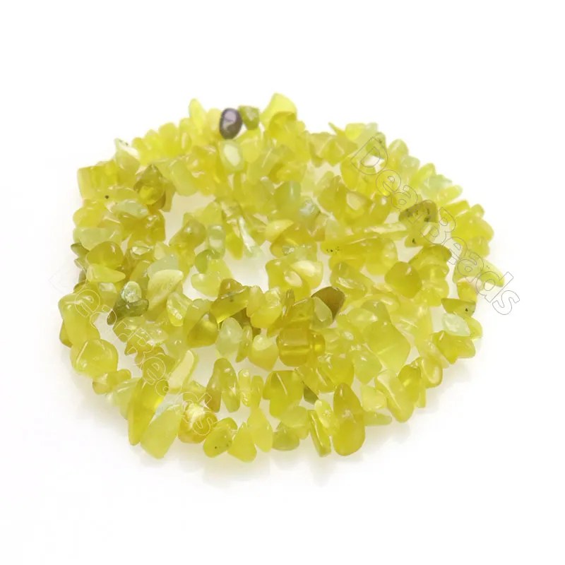 Green Serpentine Chip Beads for Jewelry Making Dearbeads
