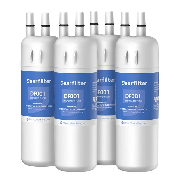 Dearfilter 4pcs Whirlpool Water Filter Replacement of W10295370A,EDR1RXD1,Edr1rxd1b