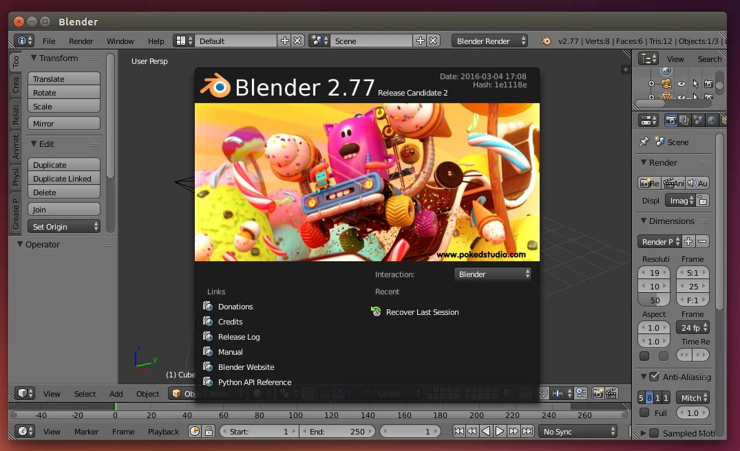 Blender 2.77 Released Free and Open Source 3D Computer Graphics