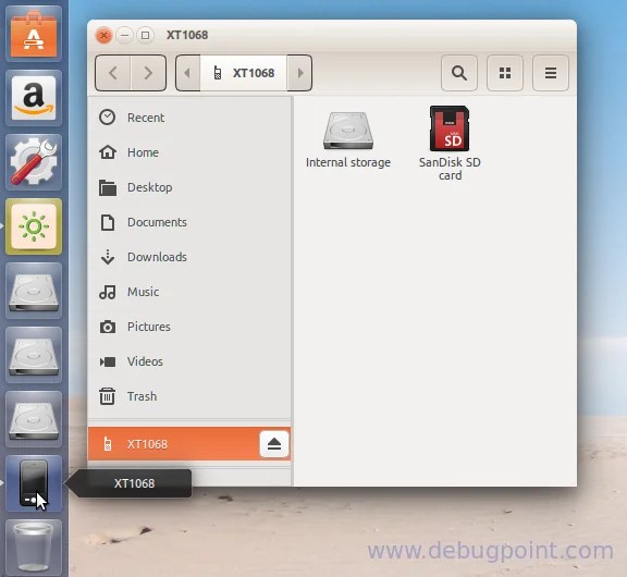 MTP Android Device Auto Detect Ubuntu 16