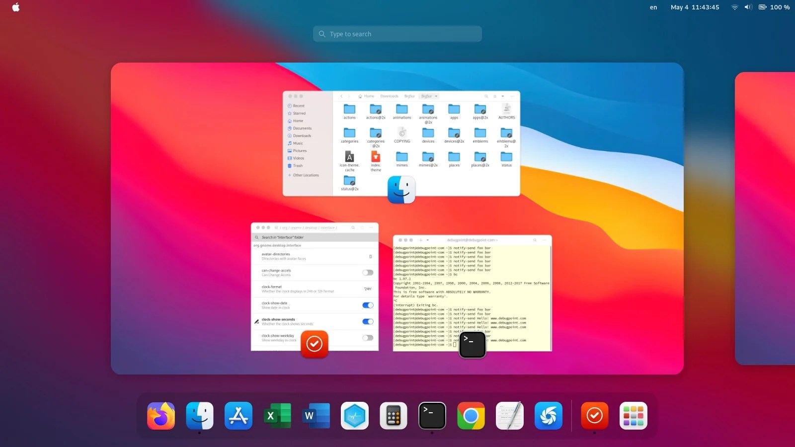 Trasform GNOME 40 Desktop to Look Like macOS