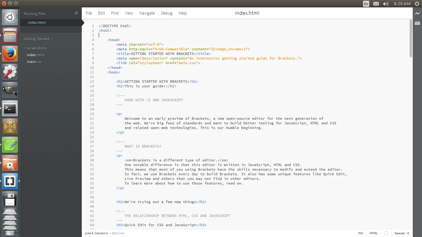 How to Install Brackets in Ubuntu Linux