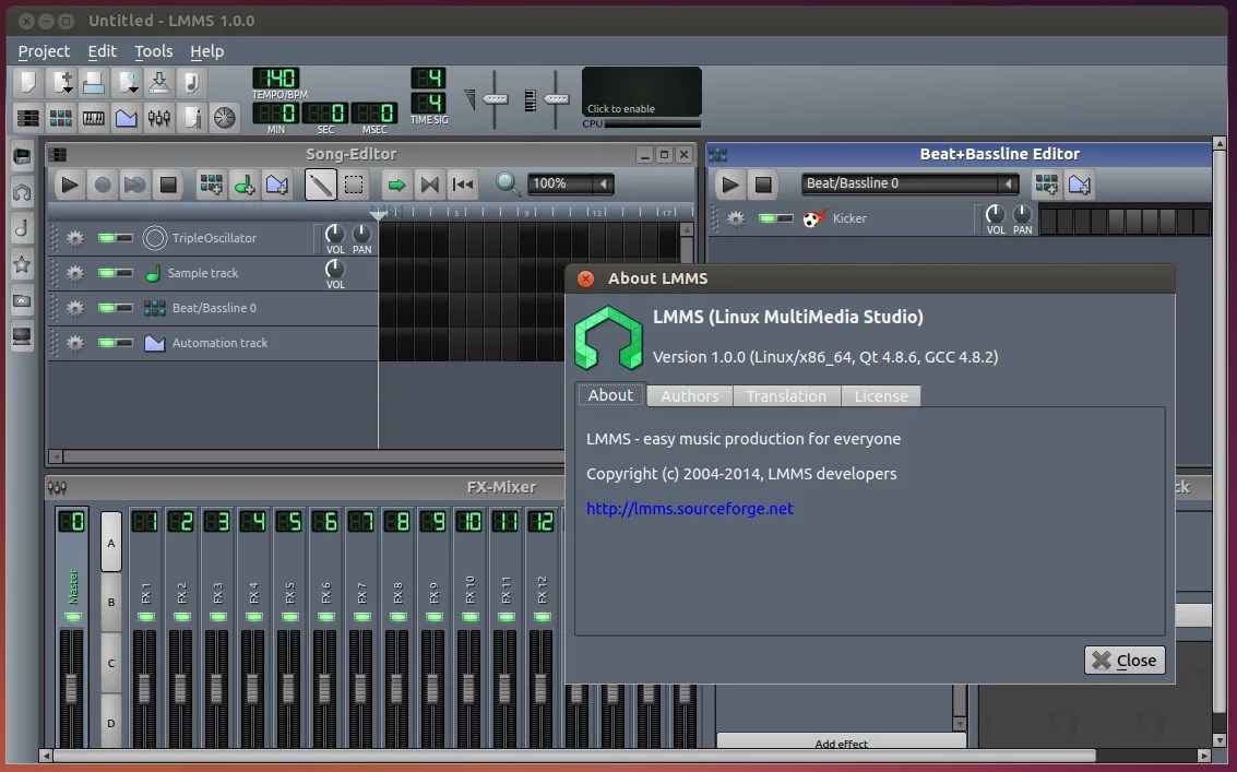 Create Music using Linux Multimedia Studio (LMMS) How to Install in