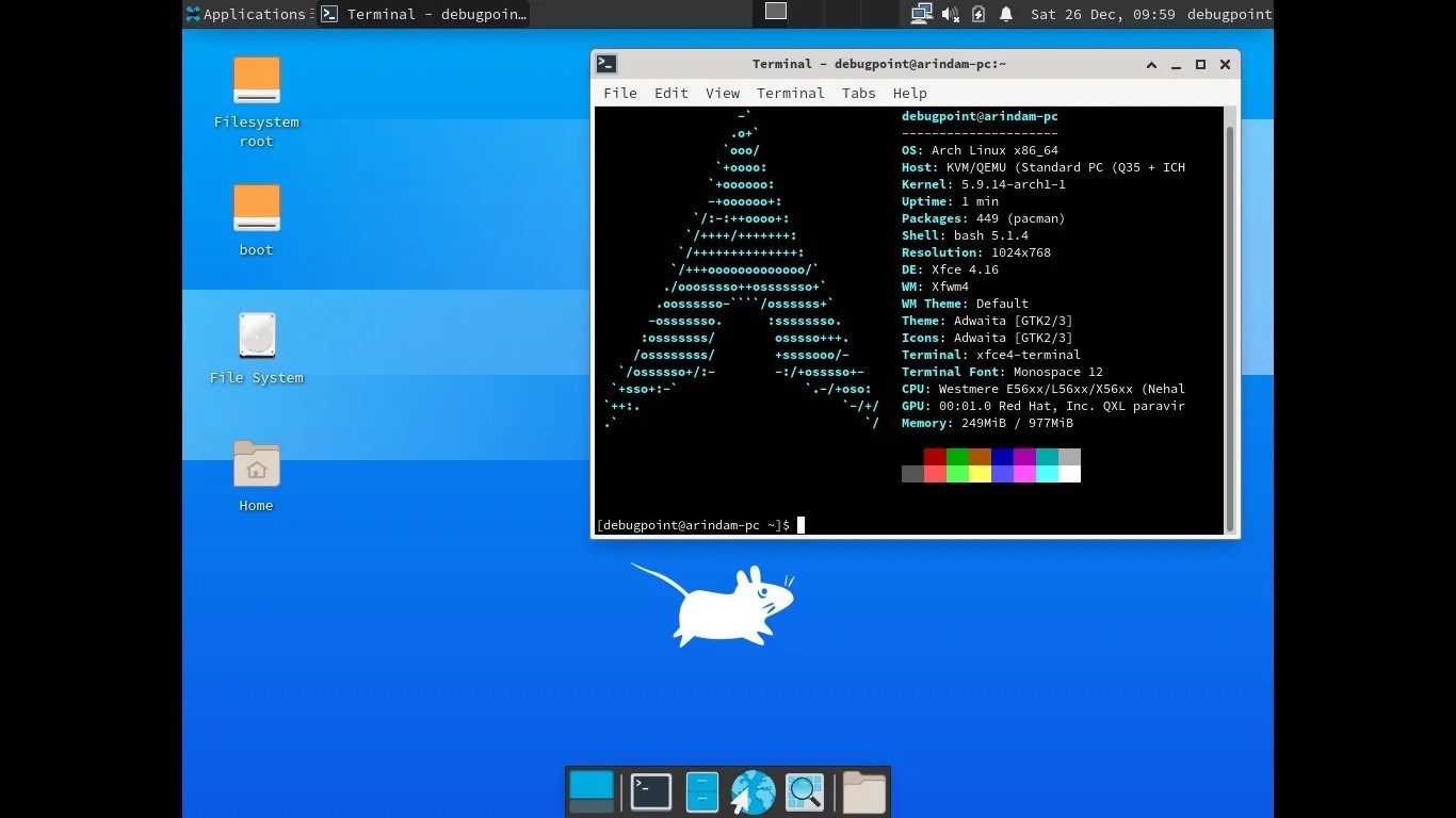 How to Install Xfce Desktop in Arch Linux Guide]