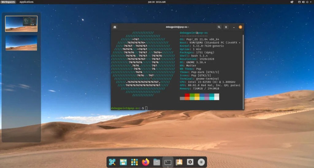 Pop OS 21.04 Cosmic Desktop Brings Much Needed Productivity Boost