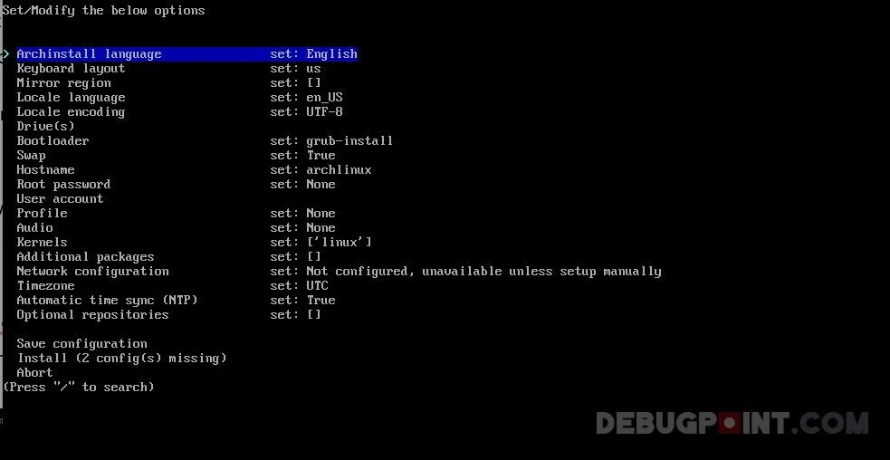 Install Arch Linux Using archinstall Automated Script [Tutorial]