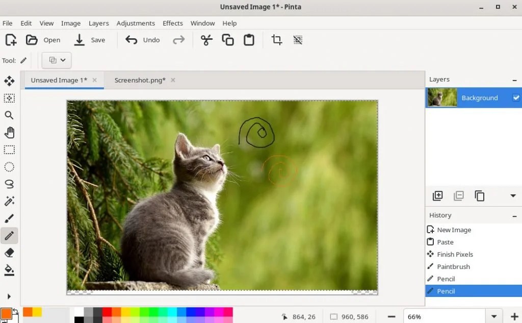 Install Latest MS Paint Alternative Pinta in Ubuntu and Other Linux