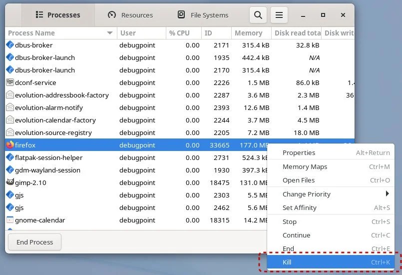 How to Find a Process ID and Kill it in Linux [CLI & GUI]