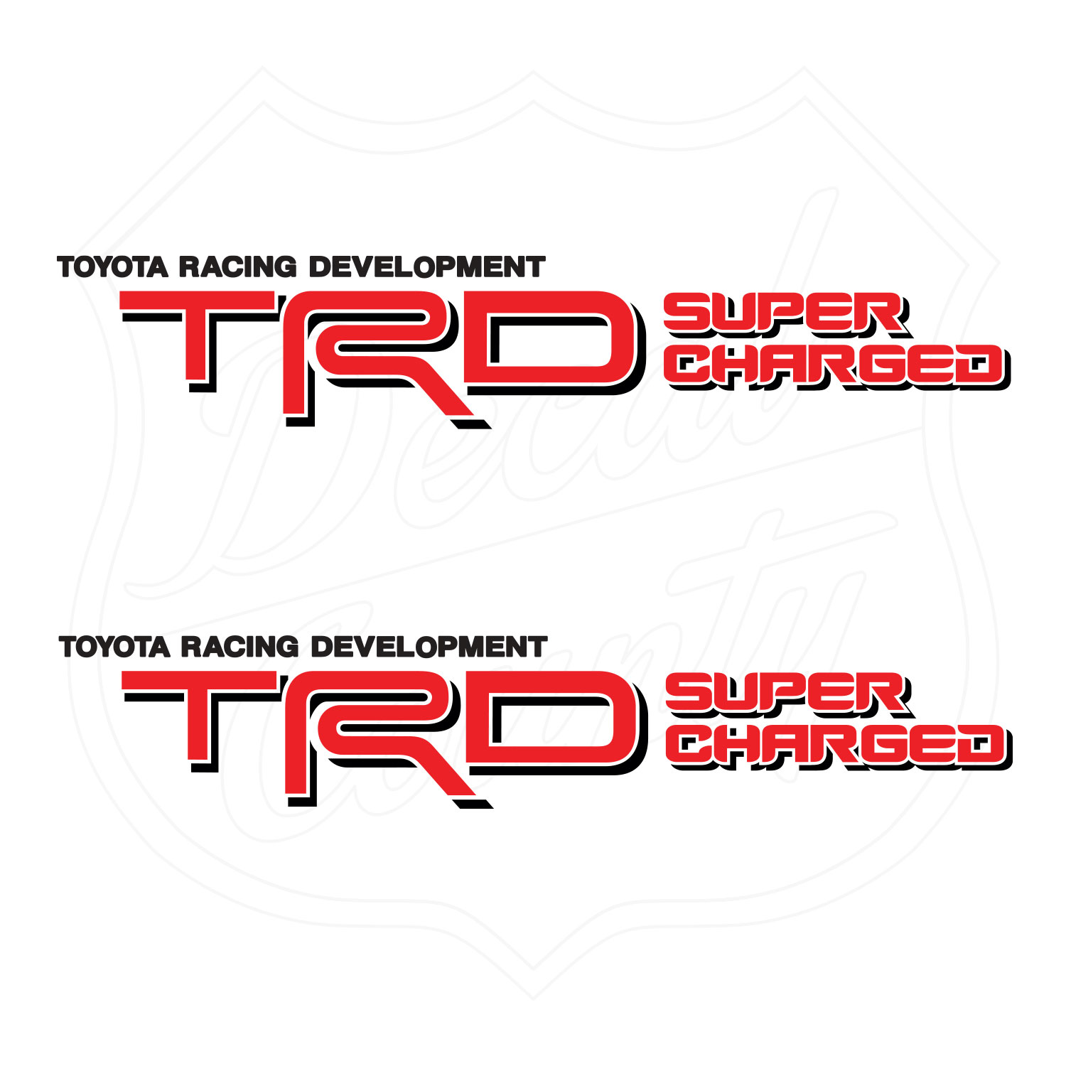 Toyota Racing Development TRD Super Charged decals Decal County