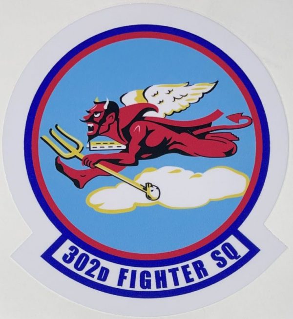 USAF 302D Fighter Squadron Sticker Decal Patch Co