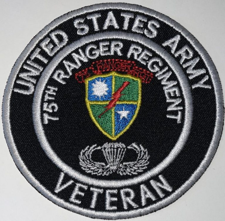 75th Ranger Regiment Airborne "Rangers Lead The Way" Veteran Patch