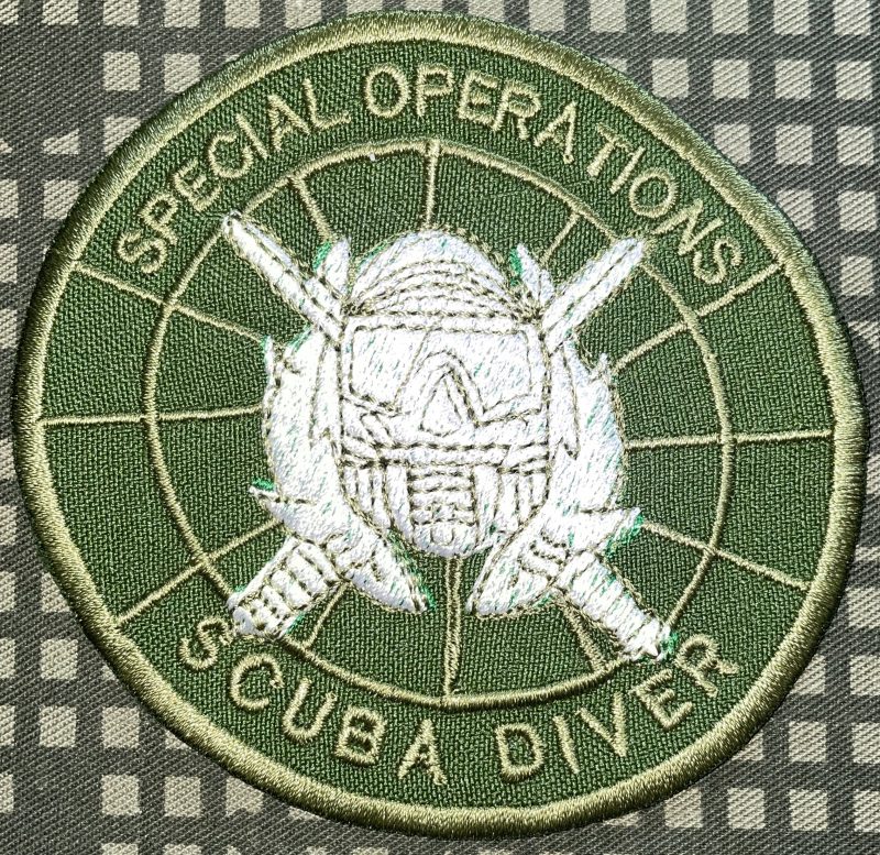 USN Special Operations Combat Scuba Diver Patch Decal Patch Co