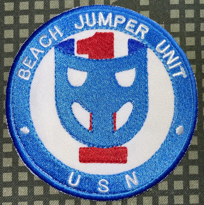 USN Beach Jumper Unit 1 Patch Decal Patch Co