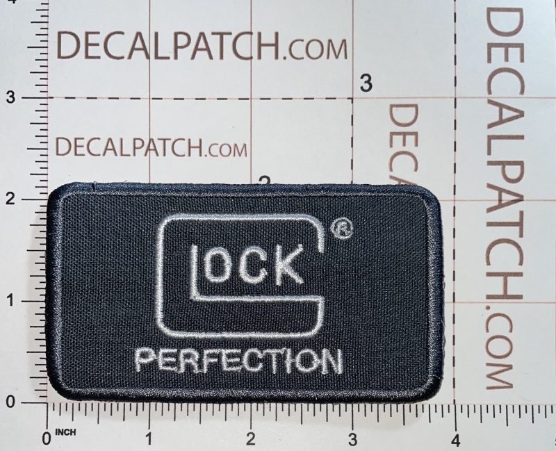 Glock "Perfection" Patch Grey Decal Patch Co