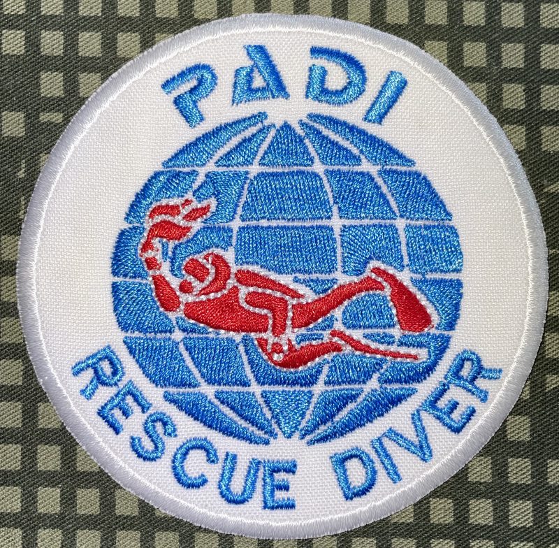 PADI Professional Association of Diving Instructors Rescue Diver Patch