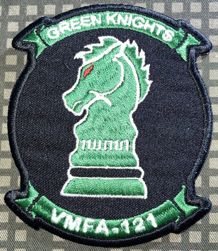 USMC VMFA121 Green Knights Squadron Patch Decal Patch Co