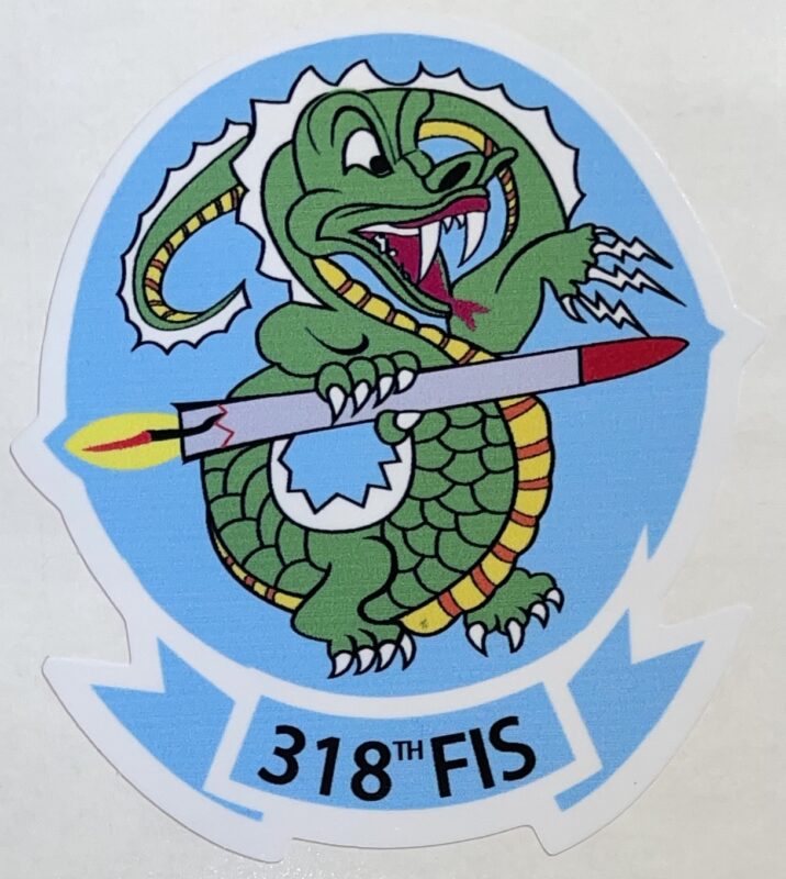 USAF 318th FIS Fighter Interceptor Squadron Sticker Decal Patch Co