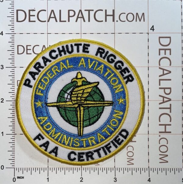 FAA Certified Federal Aviation Administration Parachute Rigger Patch