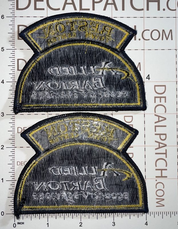 Allied Barton Security Services Patch Set of Two W4 Decal Patch Co