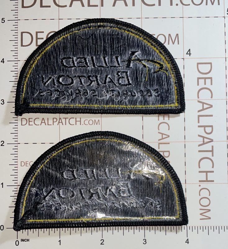 Allied Barton Security Services Patch Set of Two W7 Decal Patch Co