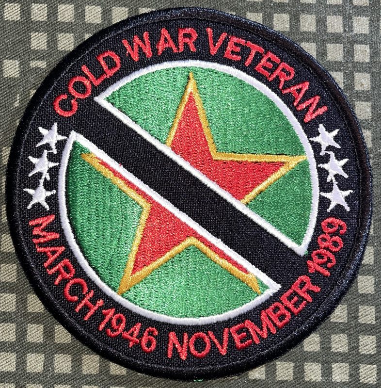 Cold War Veteran March 1946 November 1989 Patch Decal Patch Co