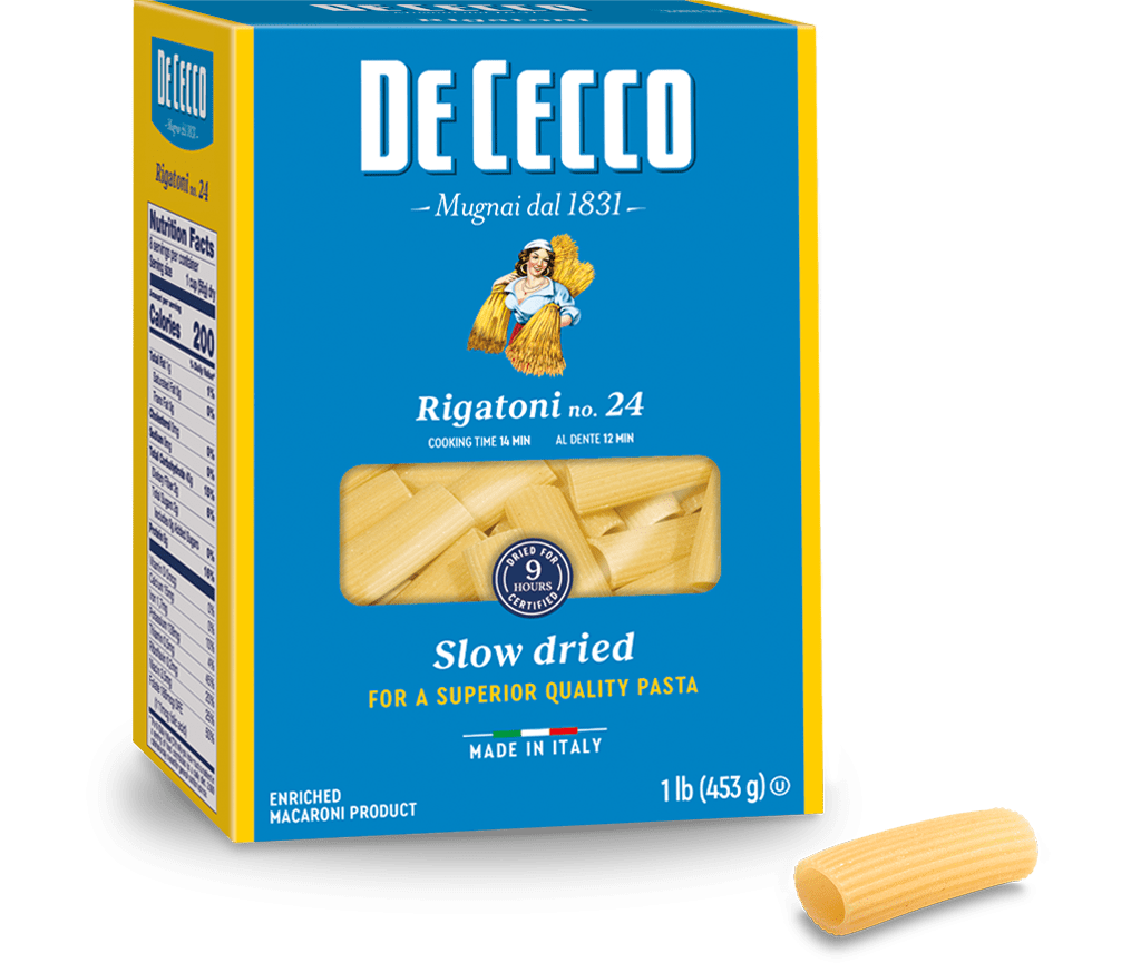Rigatoni no. 24 Pasta De Cecco USA