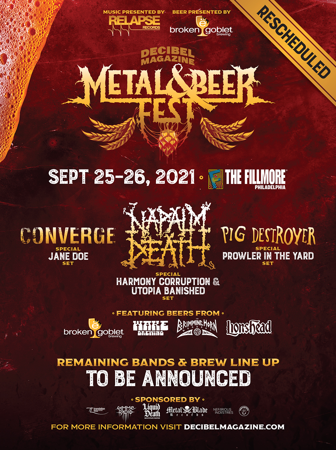 Decibel Magazine Metal & Beer Fest Philadelphia Decibel Magazine