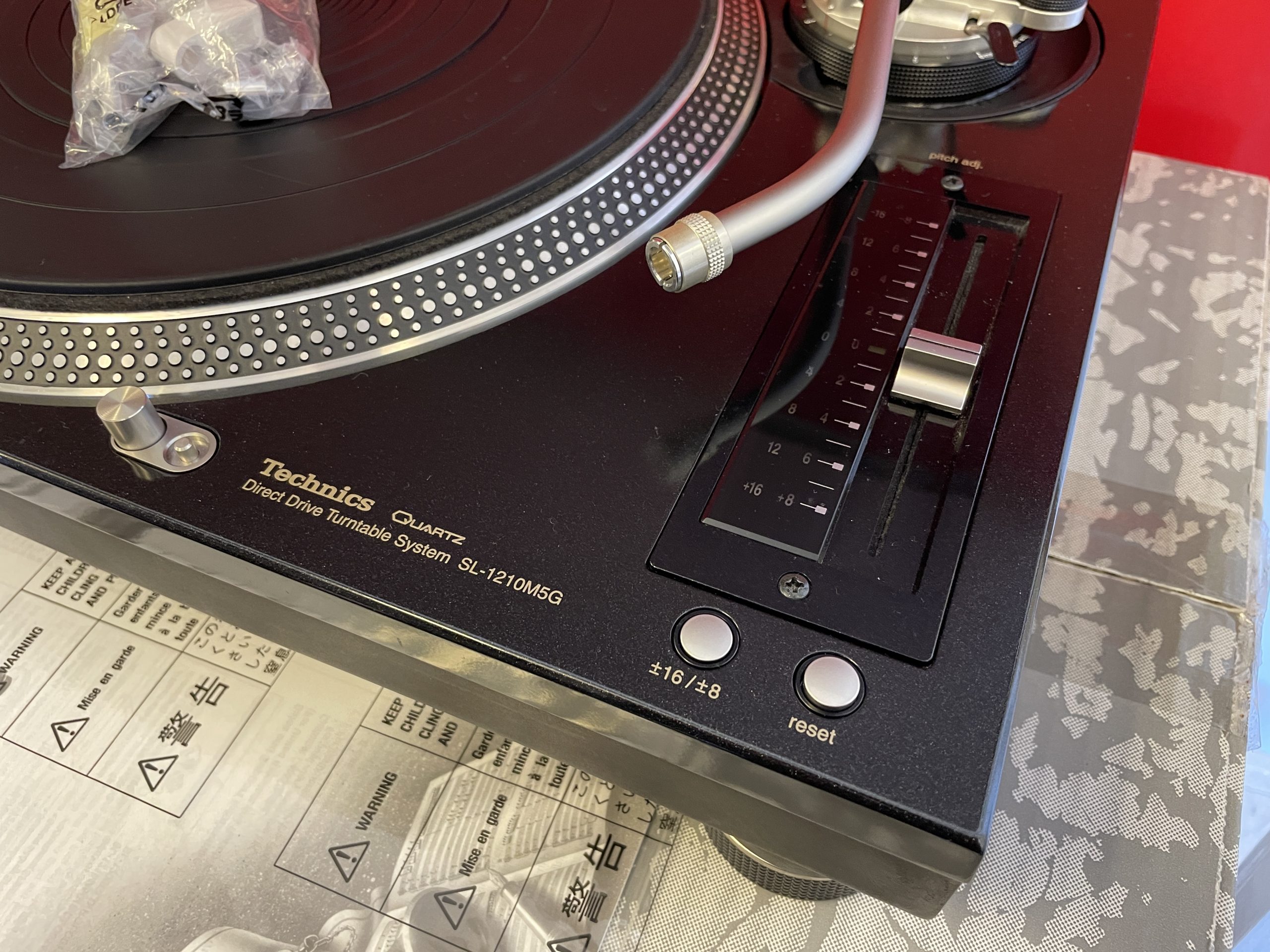 PAIR Technics 1210 M5G Turntables Boxed Mint Lids Deck Converters