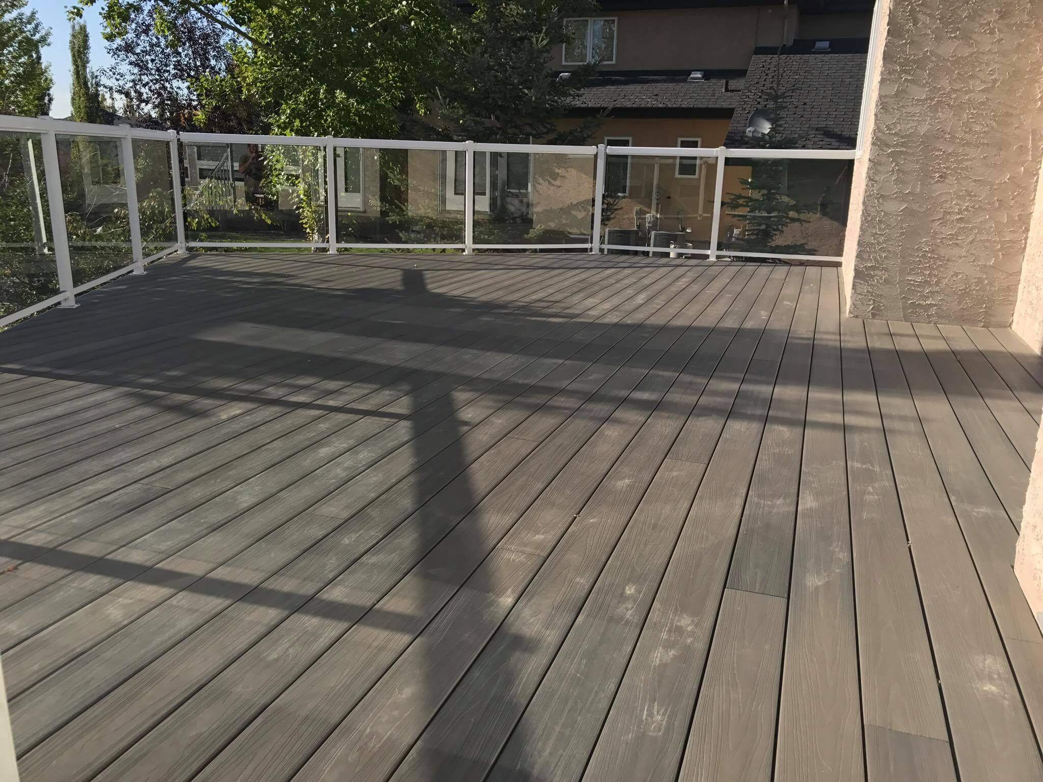 Rebecca’s Composite Deck & Front Steps Edmonton Decks