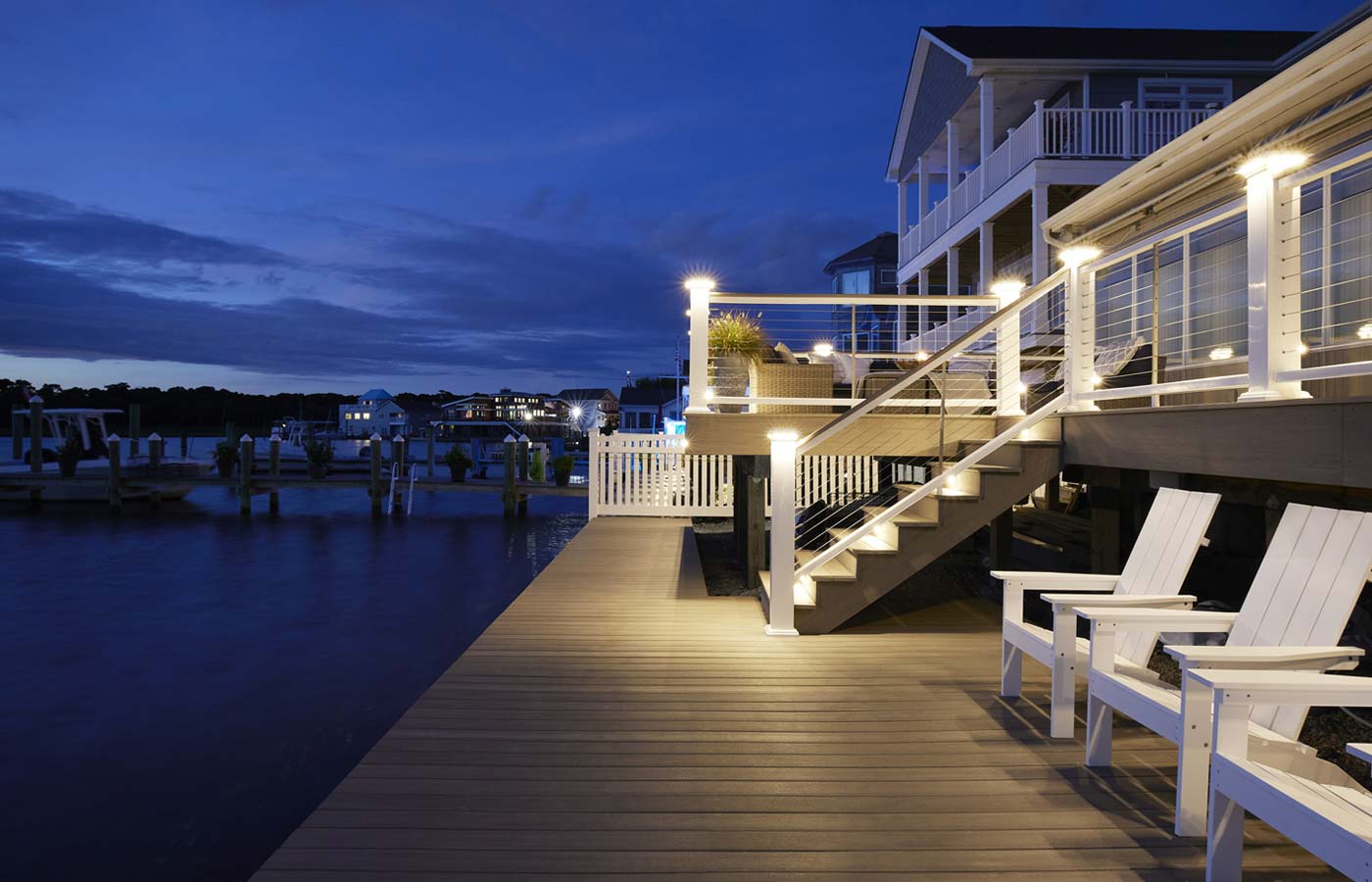 Outdoor Deck Railing Lighting Ideas Decks & Docks