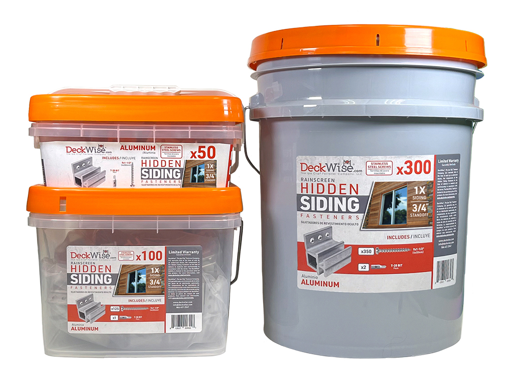 Rainscreen 3/4 Hardwood Siding Fasteners Aluminum Cladding Clips