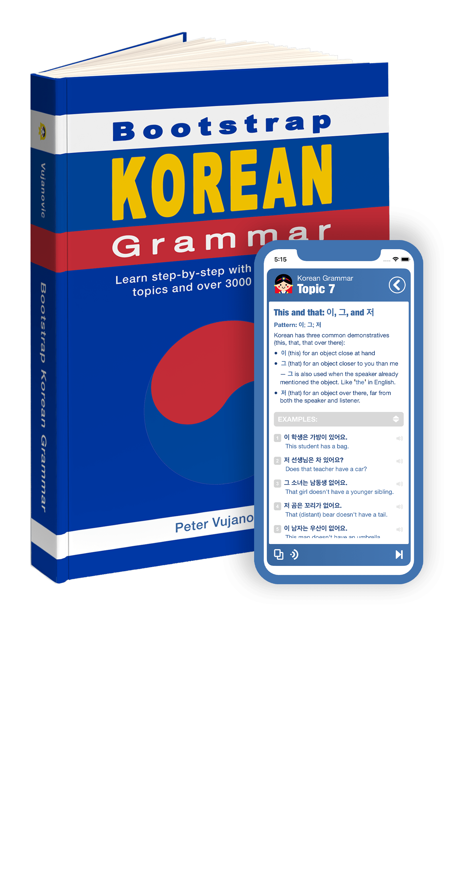 Bootstrap Korean Grammar Subject Object Verb (SOV)