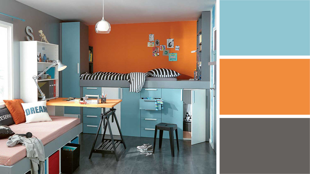 Une déco chambre ado garçon style anglais chic ou usa branché, ambiance loft urbain ou zen nature. Quelle Couleur Pour Une Chambre D Ado M6 Deco Fr