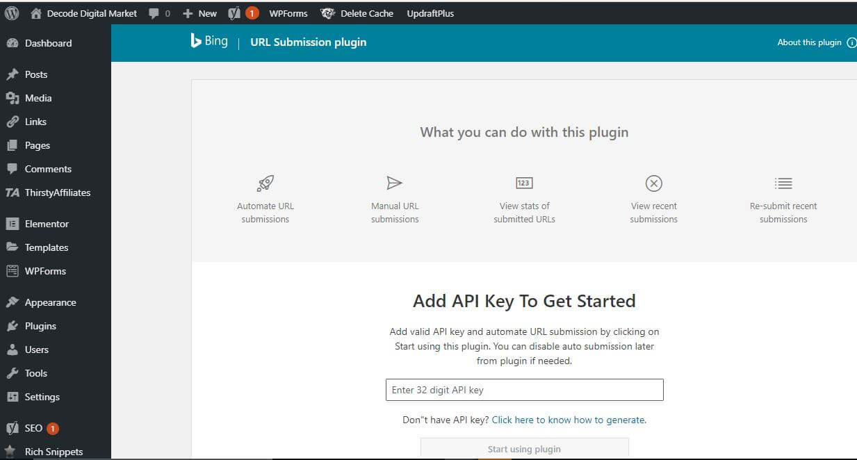 How To Use Bing URL Submission Plugin For Faster Indexation? How To Use Bing URL Submission Plugin For Faster Indexation?