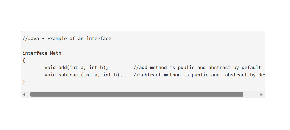 Interface in Java
