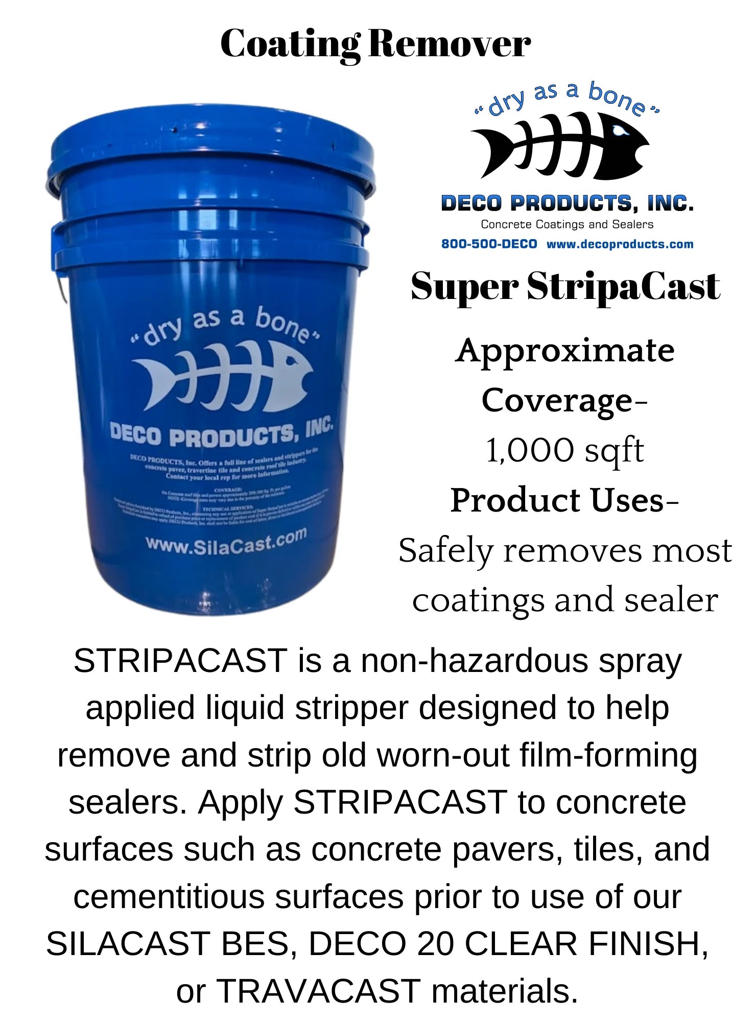Super StripaCast Concrete Coating Remover & Sealer Stripper Deco