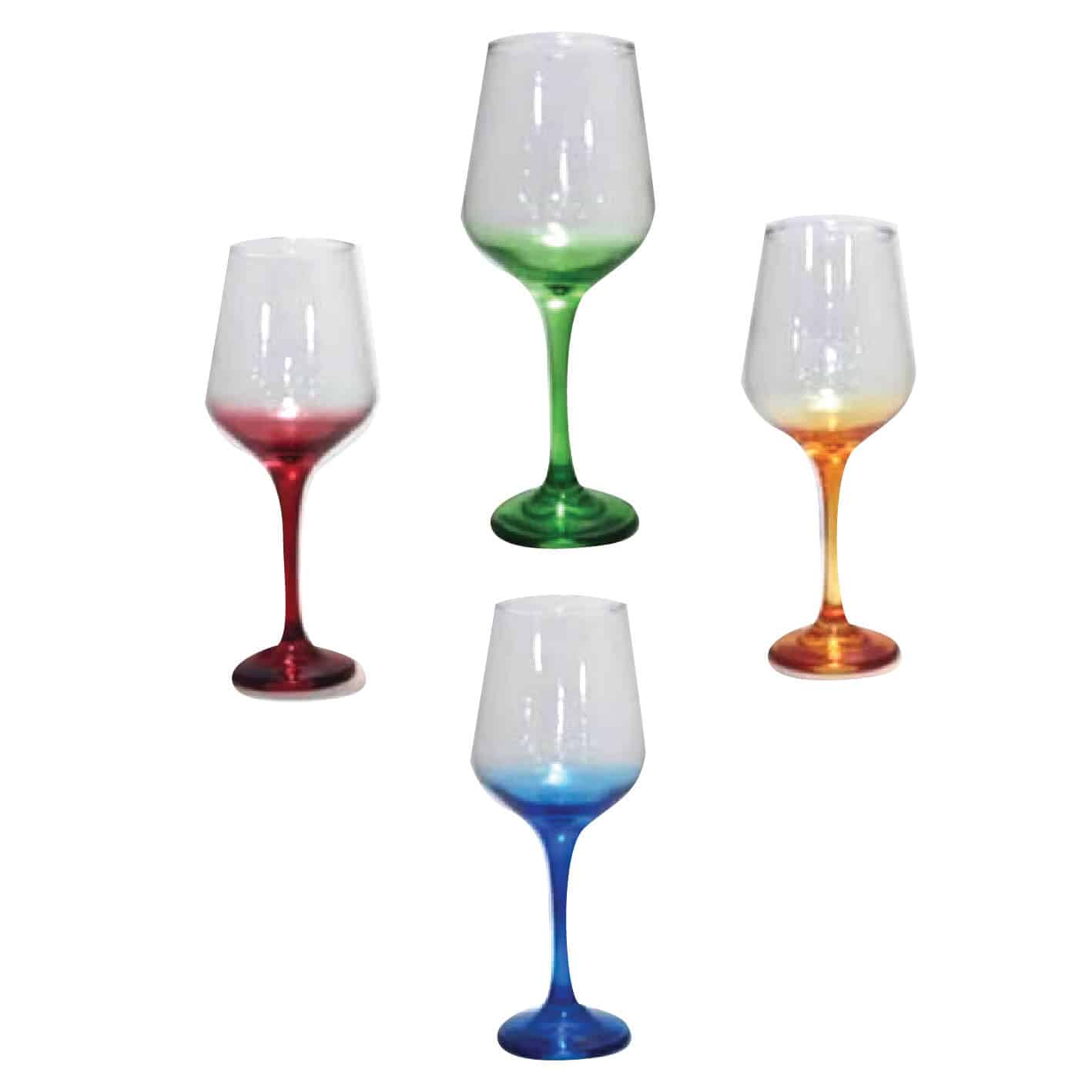 Colour Wine Glasses Decor Essentials