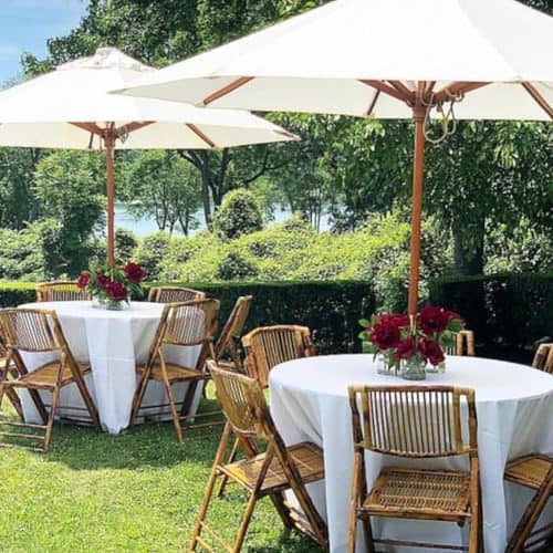 Outdoor Umbrella 2.7mt White Decor Essentials