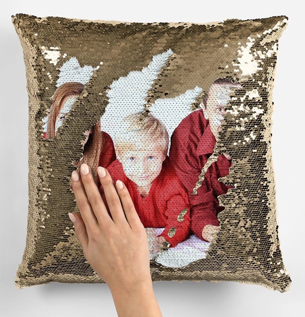 Custom Photo Sequin Pillow Cases Decor Essentials