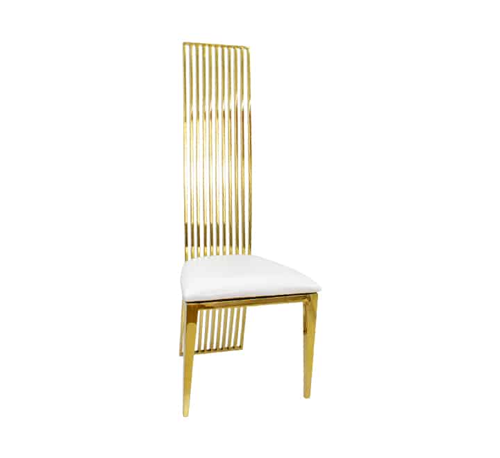 Gold Stainless Steel Dining Chair Natalie Decor Essentials