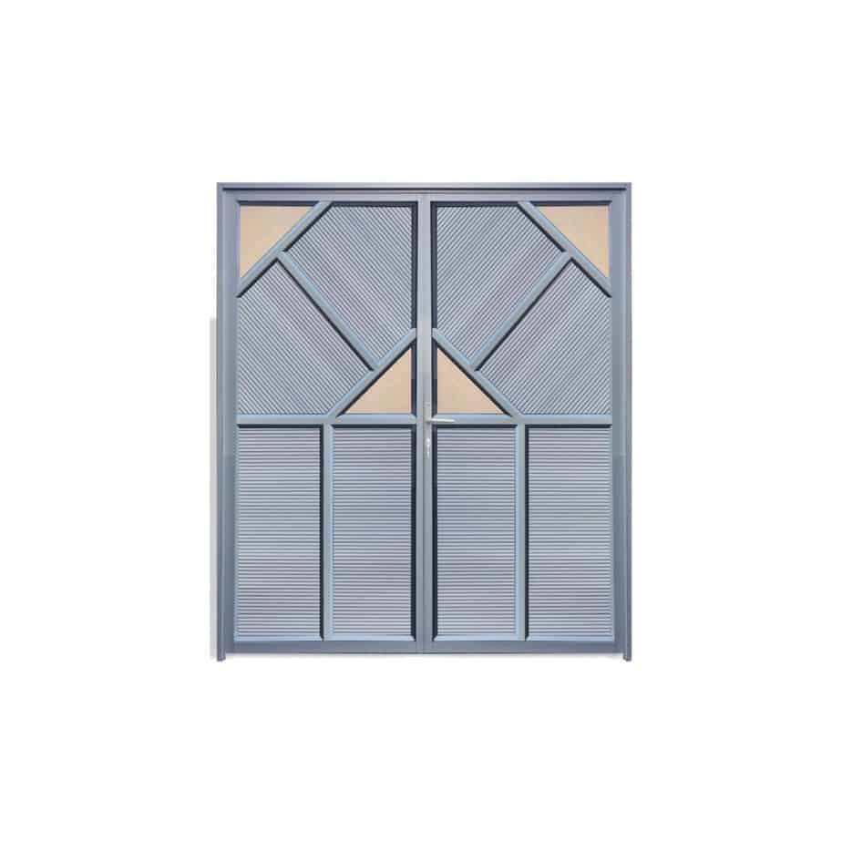 Aluminium Double Door Alud04 Silver Decor Essentials