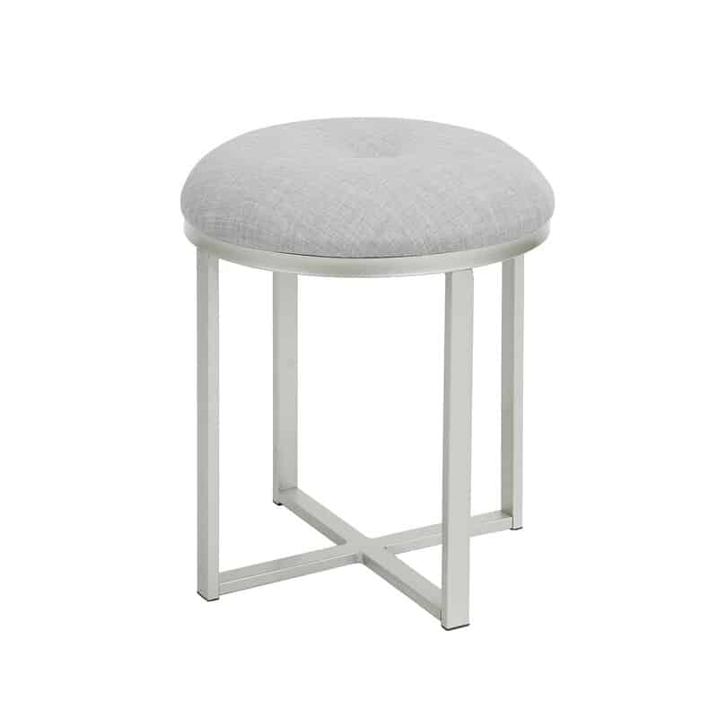 Velvet Vanity Accent Stool Decor Essentials