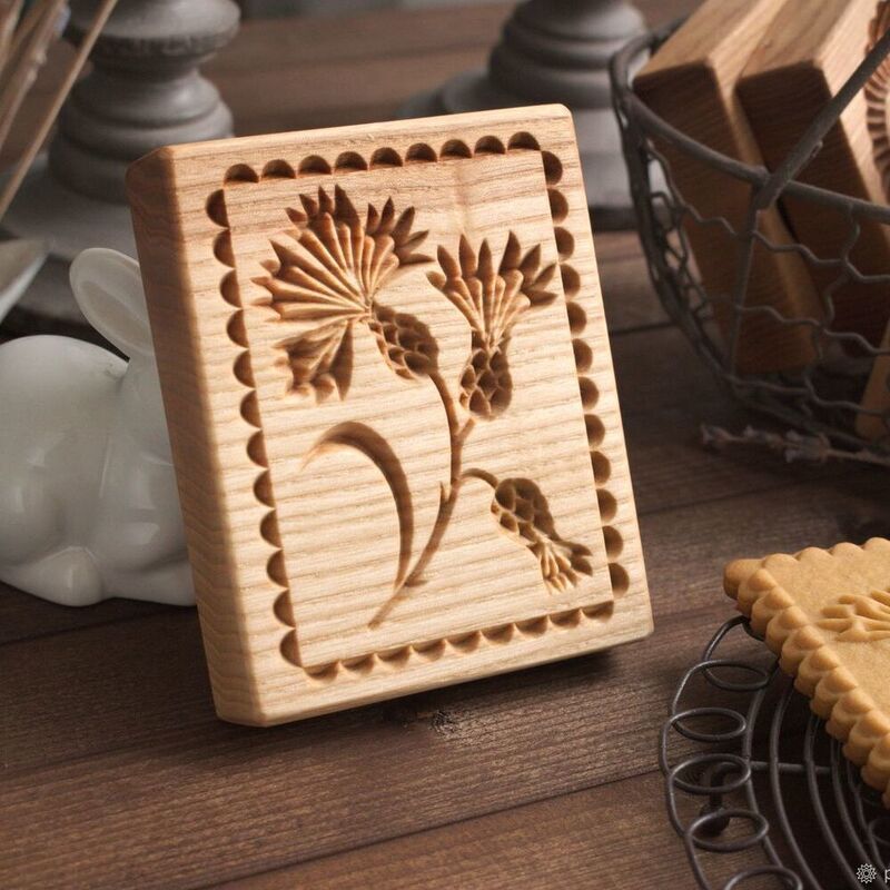 アザミ*thistle/wood cookie stamp (デコラショップ）