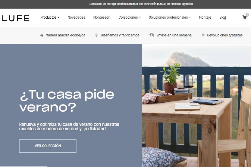 Comprar online en Muebles Lufe Madera natural a un precio ajustado
