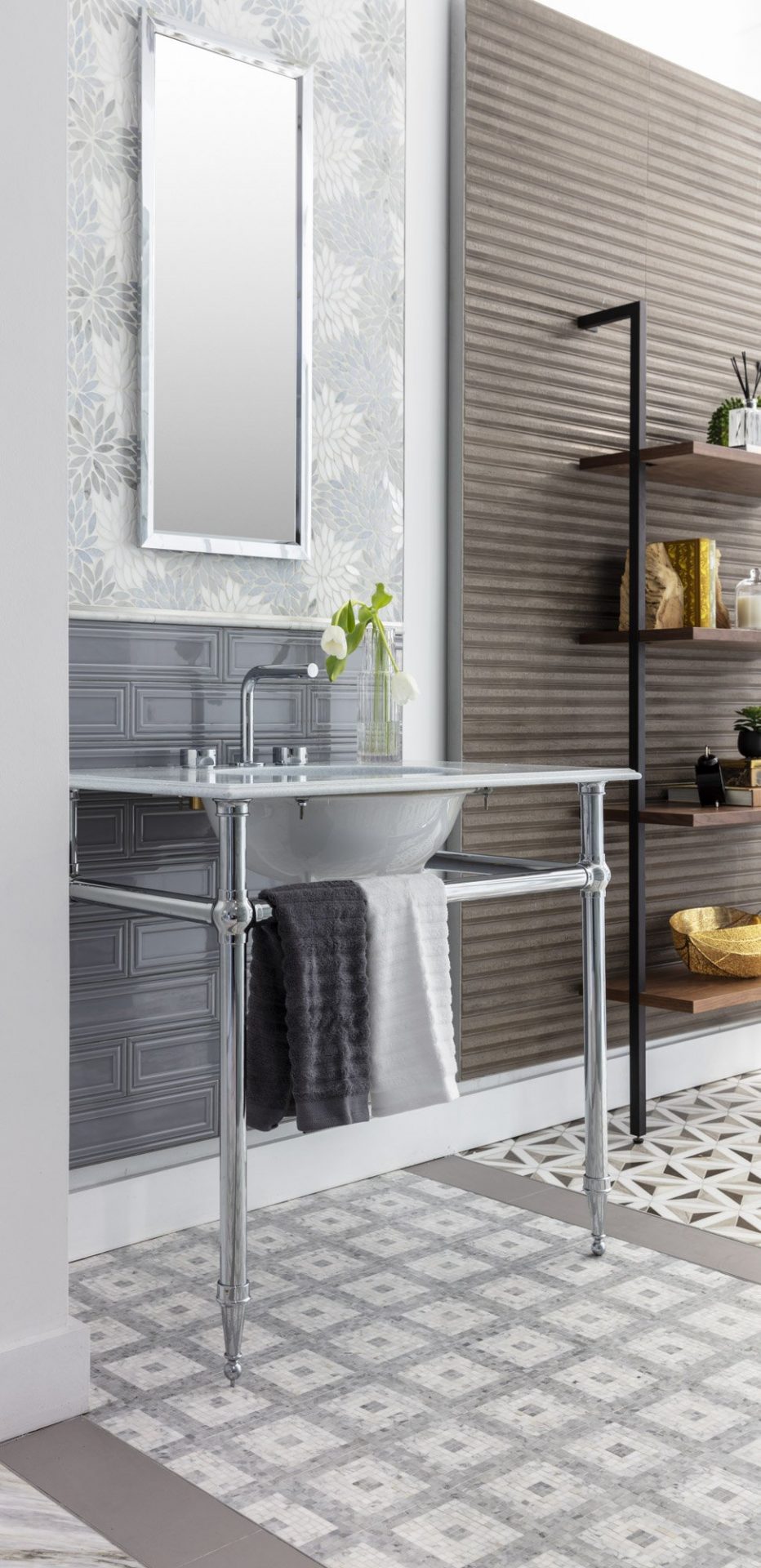 Hip 2B Stone Grey Mosaic Decorative Materials