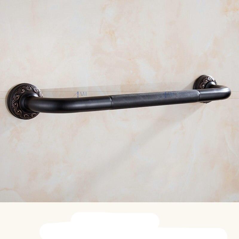 Antique Brushed Brass Bathroom Grab Bars with Texturized Safety Grip
