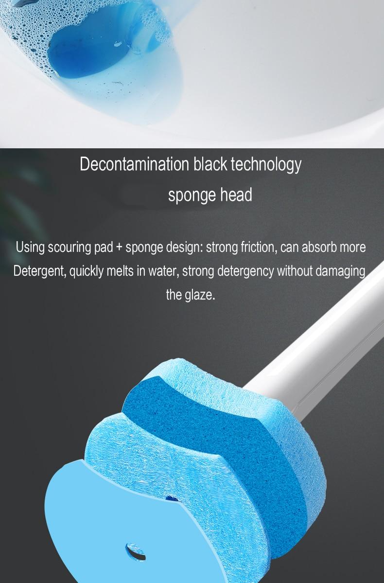 Disposable Toilet Brush with ThrowAway Toilet Cleaning Pads