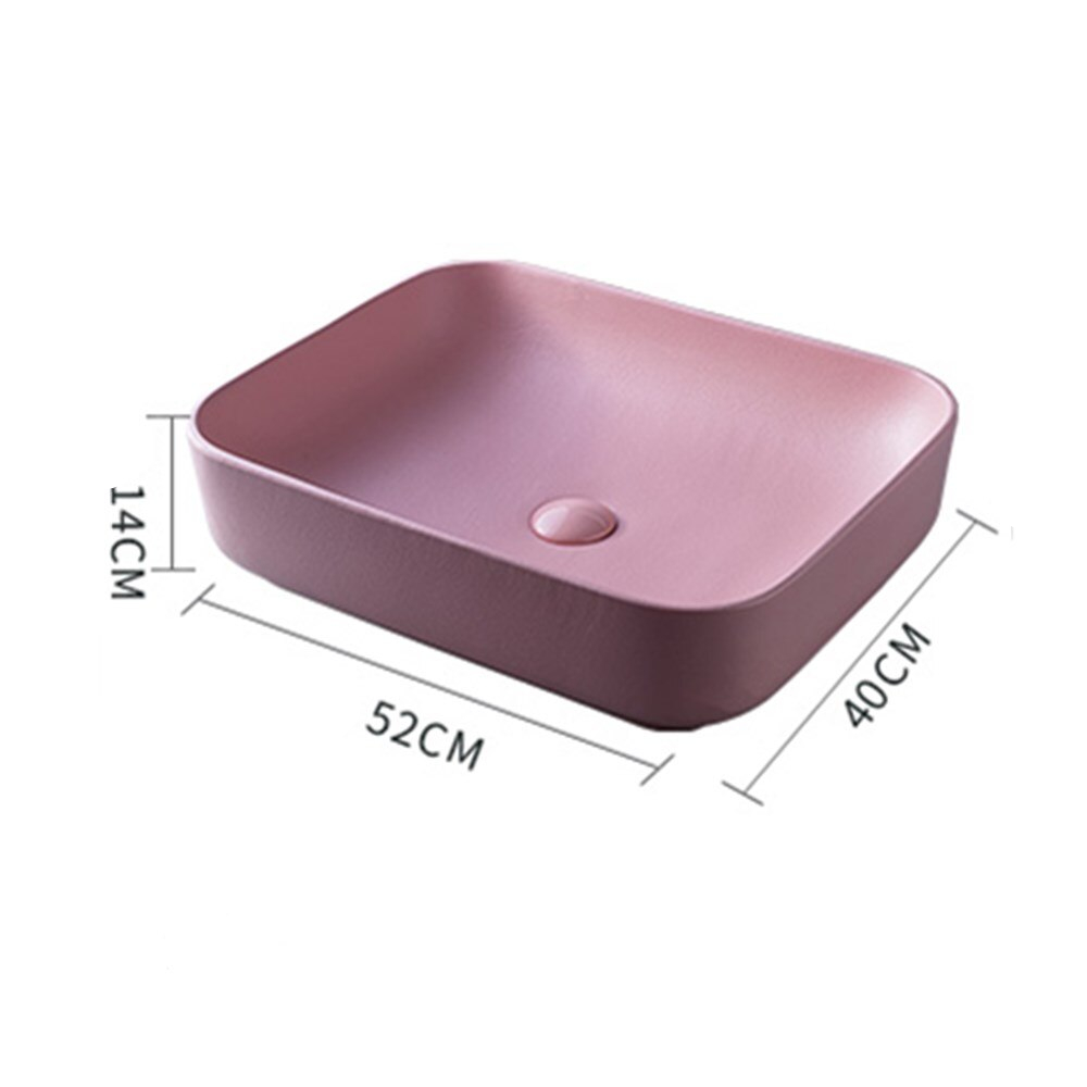 Pink Countertop Bathroom Sink
